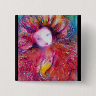 BÓTON QUADRADO 5.08CM MÁSCARA EM VERMELHO