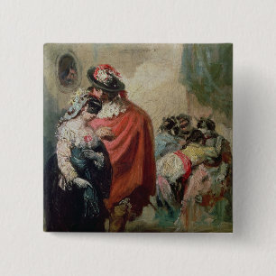 Bóton Quadrado 5.08cm Mascarada