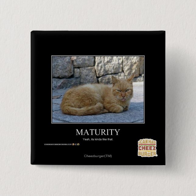 Bóton Quadrado 5.08cm Maturidade (Frente)