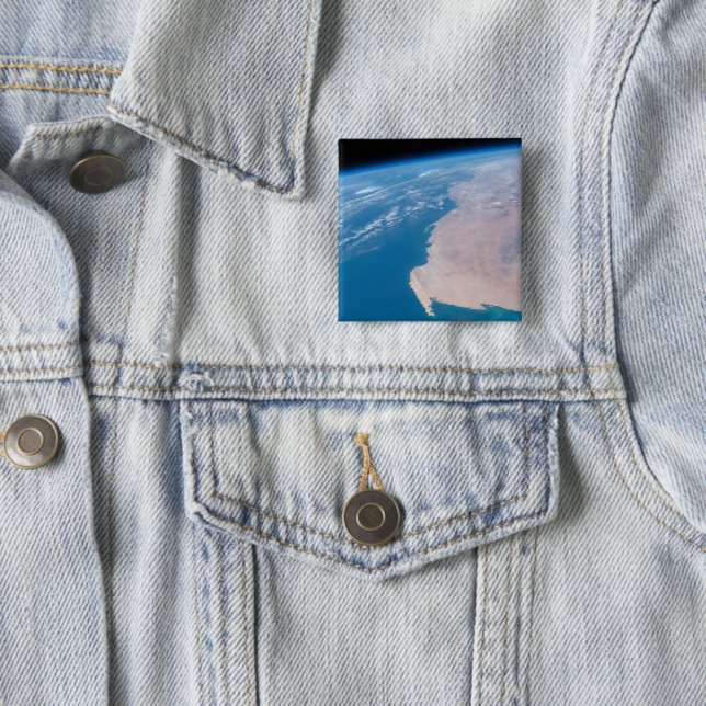 Bóton Quadrado 5.08cm Mauritânia E Sara Ocidental Ao Largo Da Costa De Á (In Situ)