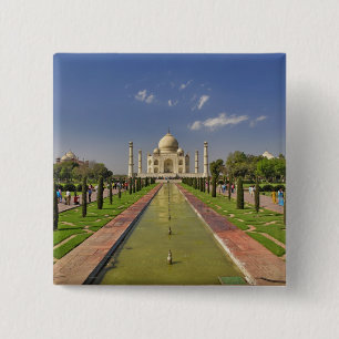 Bóton Quadrado 5.08cm mausoléu Taj Mahal / Agra, Índia 2