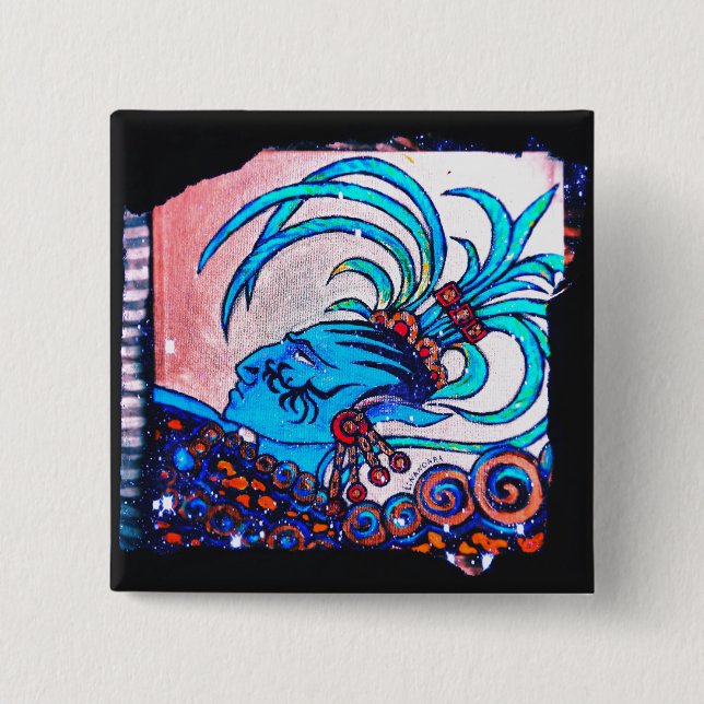 Bóton Quadrado 5.08cm Mayan Elf: Desafio (Frente)