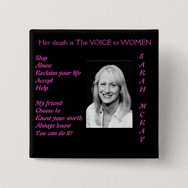 BÓTON QUADRADO 5.08CM MCKAY DE SARAH (Frente)