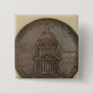 Bóton Quadrado 5.08cm Medalha da fundação da Val-de-Benevolência