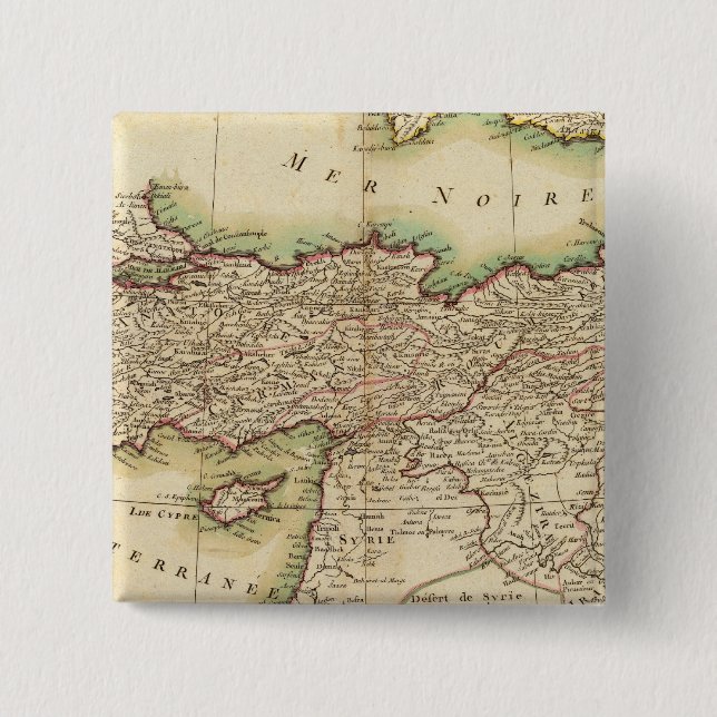 Bóton Quadrado 5.08cm Médio Oriente 3 (Frente)