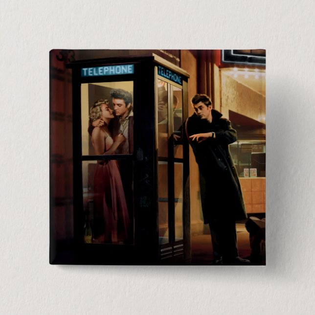 Bóton Quadrado 5.08cm Meia-noite Matinee 2 (Frente)