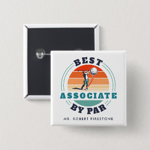 Bóton Quadrado 5.08cm Melhor Colega De Trabalho Do Par Personalizado Gol