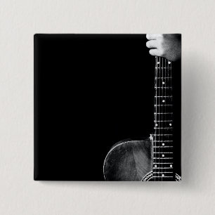 Bóton Quadrado 5.08cm Melhor Presente Guitarista