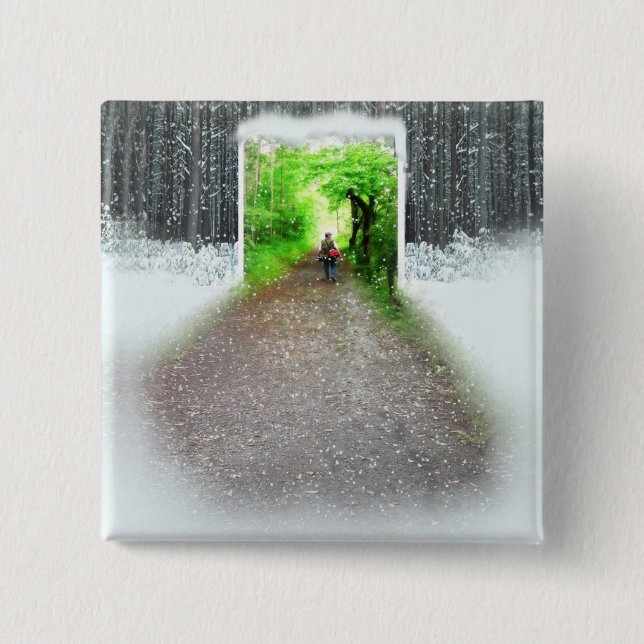 Bóton Quadrado 5.08cm Melhor tempo (Frente)