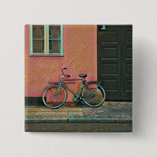 Bóton Quadrado 5.08cm Melhores presentes ciclistas (Frente)