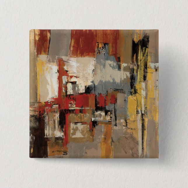 Bóton Quadrado 5.08cm Melodia para a guitarra e o saxofone (Frente)