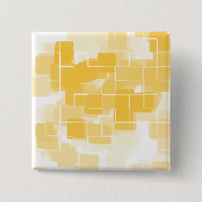 Bóton Quadrado 5.08cm "Melon" Abstrato geométrico (Frente)