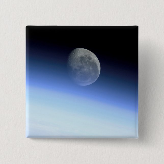 Bóton Quadrado 5.08cm Membro da Terra (Frente)