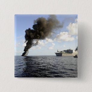 Bóton Quadrado 5.08cm Membros da guarda costeira dos E.U.