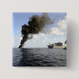 Bóton Quadrado 5.08cm Membros da Guarda costeira dos EUA