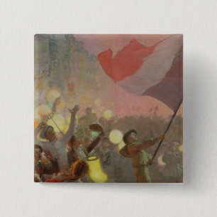 Bóton Quadrado 5.08cm Memória do festival nacional, 1895