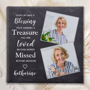 Bóton Quadrado 5.08cm Memorial Lembrança Keepsasasaem Foto Personalizada