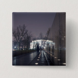 Bóton Quadrado 5.08cm memorial memorável de lincoln dos veteranos de