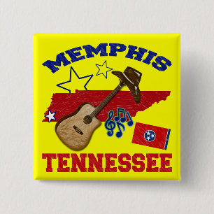 Bóton Quadrado 5.08cm Memphis, Tennessee