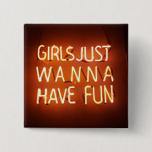 Meninas Só Querem Botão Quadrado