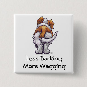 Bóton Quadrado 5.08cm Menos Barking, Mais Assalto