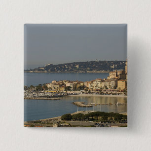 Bóton Quadrado 5.08cm Menton, Cota d'Azur, França.