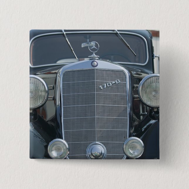 Bóton Quadrado 5.08cm mercedes antigo 2 (Frente)