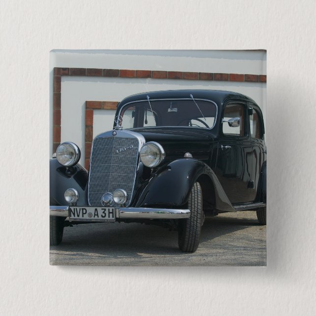 Bóton Quadrado 5.08cm mercedes antigo 3 (Frente)