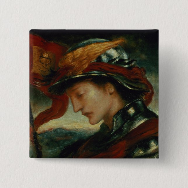 Bóton Quadrado 5.08cm Mercury 2 (Frente)