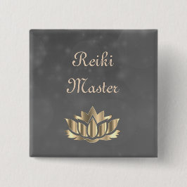 Bóton Quadrado 5.08cm Mestre de Reiki
