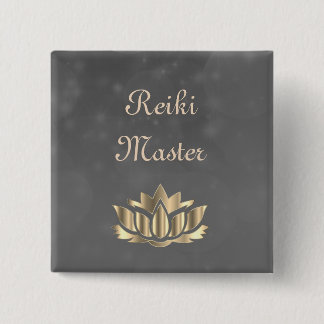 Bóton Quadrado 5.08cm Mestre de Reiki