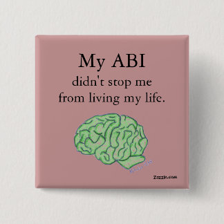 Bóton Quadrado 5.08cm "Meu ABI não me parou" botão