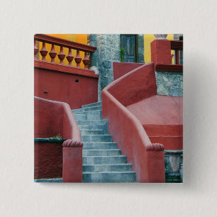 Bóton Quadrado 5.08cm México, San Miguel de Allende, Colorido