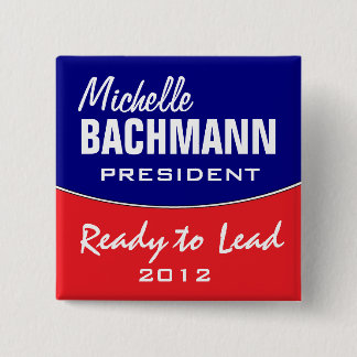 Bóton Quadrado 5.08cm Michelle Bachmann 2012