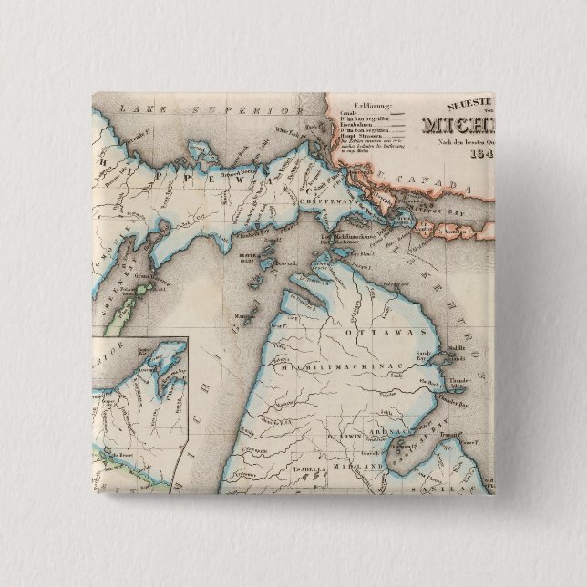Bóton Quadrado 5.08cm Michigan 2 (Frente)