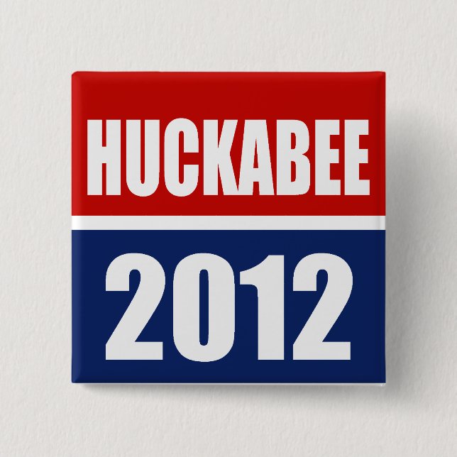 BÓTON QUADRADO 5.08CM MIKE HUCKABEE 2012 (Frente)
