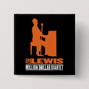 Bóton Quadrado 5.08cm Milhão quartetos Lewis do dólar