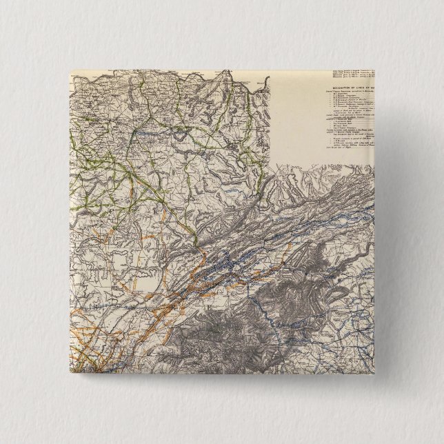 Bóton Quadrado 5.08cm Militar dos EUA (Frente)