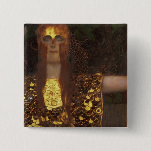 Bóton Quadrado 5.08cm Minerva ou Pallas Athena