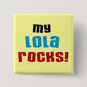 Bóton Quadrado 5.08cm Minha Lola Rocks T-shirts e presentes