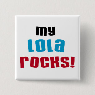 Bóton Quadrado 5.08cm Minha Lola Rocks T-shirts e presentes