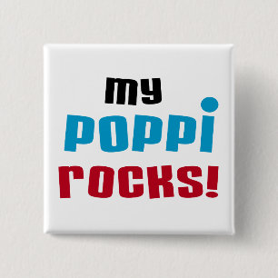 Bóton Quadrado 5.08cm Minha Poppi Rocks T-shirts e presentes