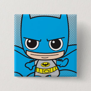 Bóton Quadrado 5.08cm Mini Batman em Execução