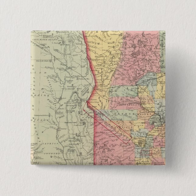 Bóton Quadrado 5.08cm Minnesota 2 (Frente)