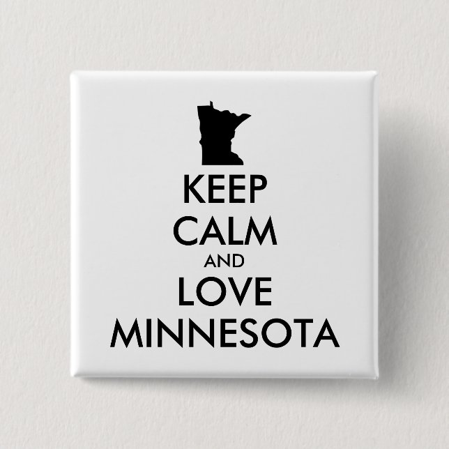Bóton Quadrado 5.08cm MINNESOTA personalizável (Frente)