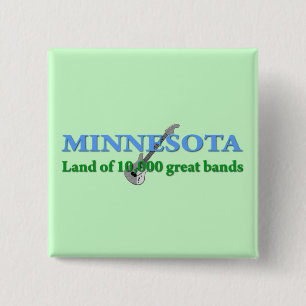 Bóton Quadrado 5.08cm Minnesota - Terra de 10.000 Bandas