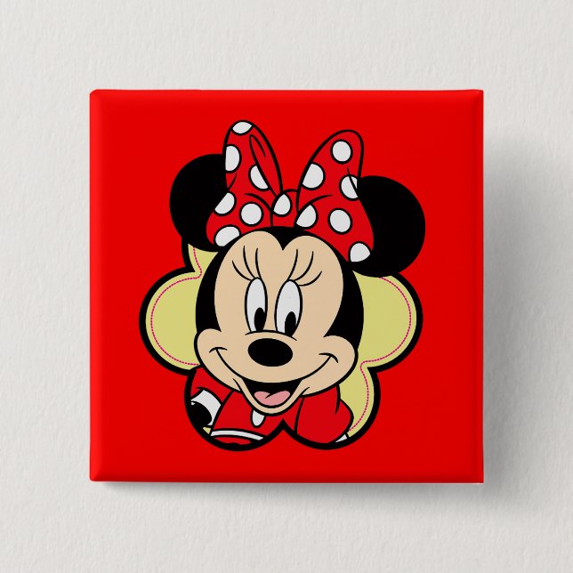 Bóton Quadrado 5.08cm Minni (Frente)