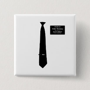 Bóton Quadrado 5.08cm Missionário Romney Costume