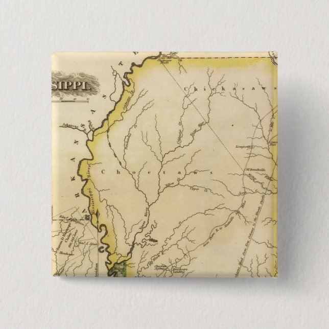 Bóton Quadrado 5.08cm Mississippi 5 (Frente)