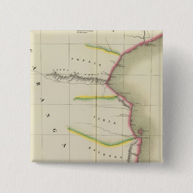 Bóton Quadrado 5.08cm Moçambique, Zimbabué 49 (Frente)
